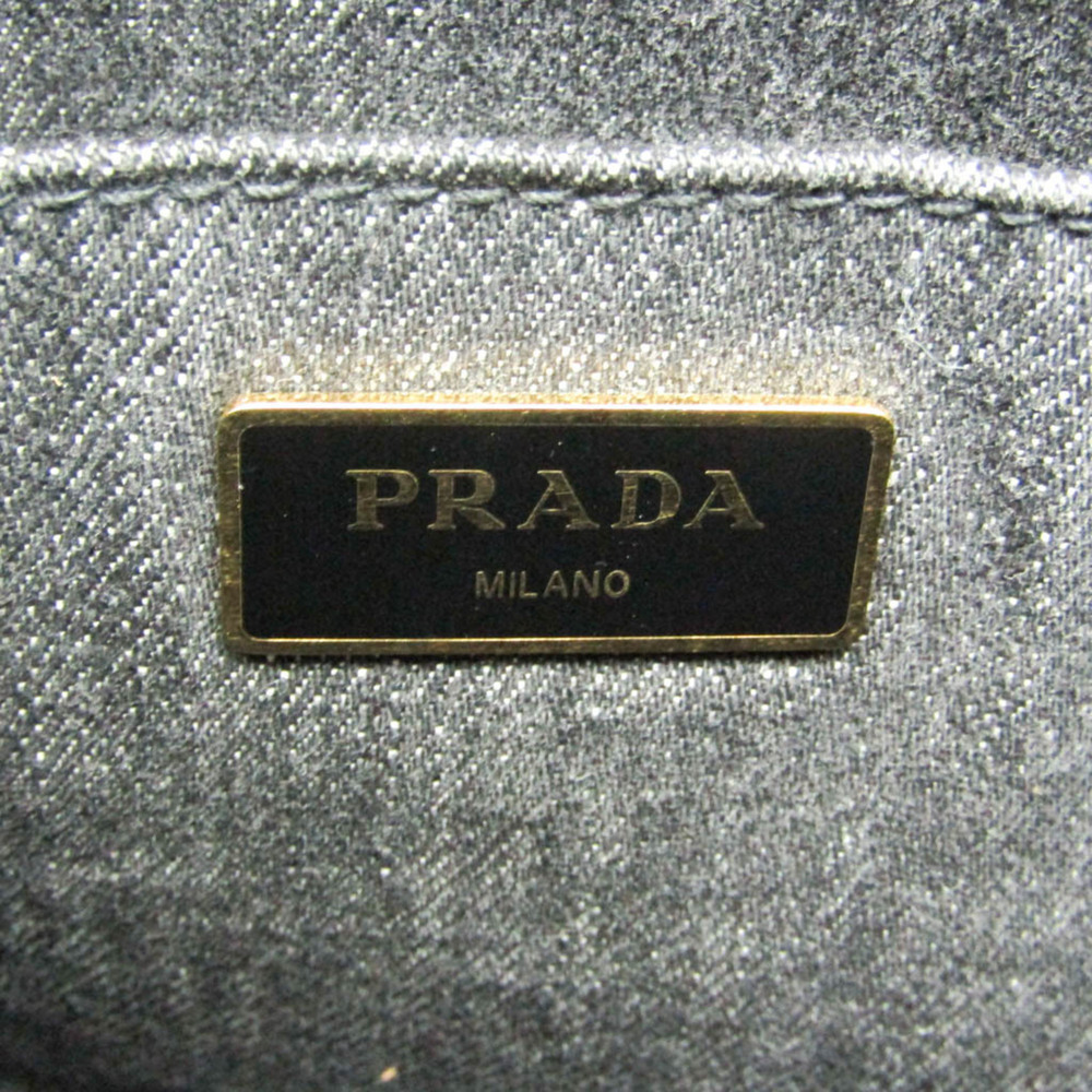 PRADA Black Canvas Shoulder Bag - Picture 14 of 16